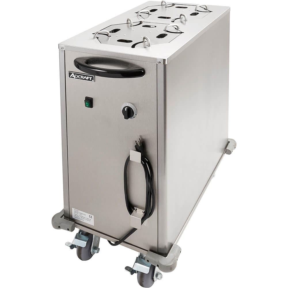 Adcraft Plate Warmer / Mobile Lowerator, Adjustable Fits 8"12