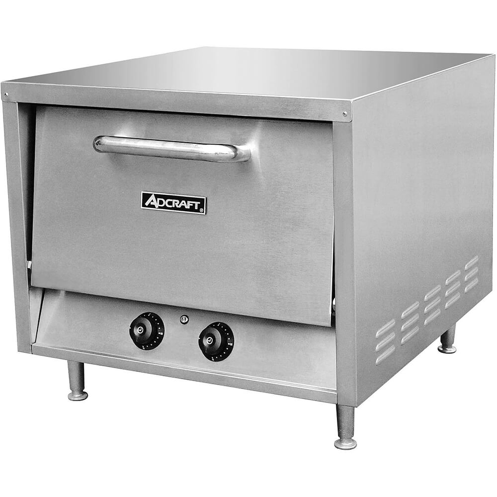 Stainless Steel Countertop Pizza Oven W/ 2 Removable Ceramic Hearth