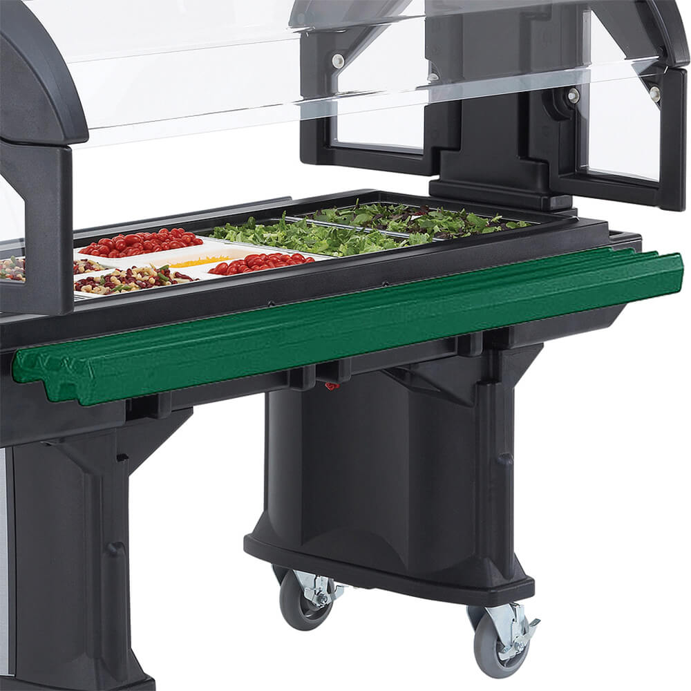 Green, Plastic 5 Ft. Tray Rail for Versa Food Bars VBRR5519 Cambro