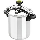 Stainless Steel, Pressure Cooker With Safety Valve, 12.66 Qt.