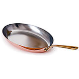 Copper, Oval Frying Pan, 13.75"