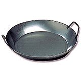 Black Steel Paella Pan, 14.12"