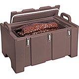 Dark Brown, Insulated Food Carrier for Bulk Storage, Stackable