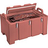 Brick Red, Insulated Food Carrier for Bulk Storage, Stackable