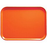 Citrus Orange, 16" x 22" Food Trays, Fiberglass, 12/PK