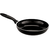 Black, Stainless Steel Ceramic Coated Frying Pan, 7.12"