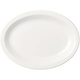 White, Large Oval Narrow Rim Platter, 24/PK