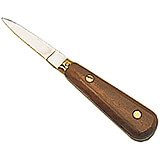 Stainless Steel Professional Oyster Knife, Wood Handle