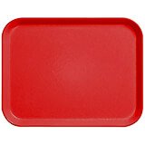 Steel Red, 12" x 16" Fiberglass Food Trays, Economy Line, 12/PK