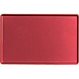 Ever Red, 12" x 19" Healthcare Food Trays, Low Profile, 12/PK