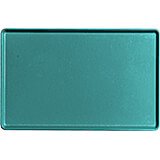 Teal, 12" x 19" Healthcare Food Trays, Low Profile, 12/PK
