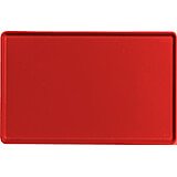 Cambro Red, 12" x 19" Healthcare Food Trays, Low Profile, 12/PK