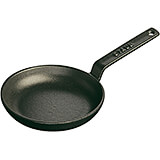Black Matte, 4-3/4" Mini Cast Iron Frying Pan