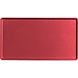 Ever Red, 12" x 22" Healthcare Food Trays, Low Profile, 12/PK
