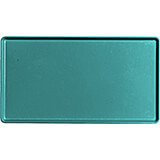 Teal, 12" x 22" Healthcare Food Trays, Low Profile, 12/PK