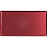 Cherry Red, 12" x 22" Healthcare Food Trays, Low Profile, 12/PK
