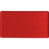 Cambro Red, 12" x 22" Healthcare Food Trays, Low Profile, 12/PK