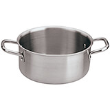 Stainless Steel Sauce Pot, Tri-Ply, 9-1/2" Diam. X 4-1/2", 5-1/4 Qt
