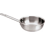 Stainless Steel Slanted Saute Pan, Triply, 2.12 Qt