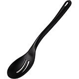 Black, Composite Fiberglass Heat Resistant Slotted Spoon, 13.75"