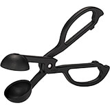 Black, Composite Material Meatball Tongs, 6.62"
