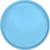 Robin Egg Blue, 16" Low Profile Round Serving Tray, Fiberglass, 12/PK
