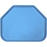 Horizon Blue, 14"x18" Trapezoid Food Trays, Fiberglass, 12/PK