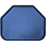Amazon Blue, 14"x18" Trapezoid Food Trays, Fiberglass, 12/PK