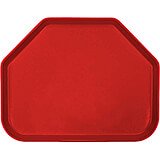 Cambro Red, 14"x18" Trapezoid Food Trays, Fiberglass, 12/PK