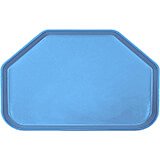 Horizon Blue, 14"x22" Trapezoid Food Trays, Fiberglass, 12/PK