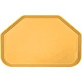 Tuscan Gold, 14"x22" Trapezoid Food Trays, Fiberglass, 12/PK