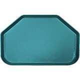 Slate Blue, 14"x22" Trapezoid Food Trays, Fiberglass, 12/PK