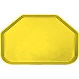 Mustard, 14"x22" Trapezoid Food Trays, Fiberglass, 12/PK