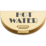 1-Tea/Hot Water Brass Sign