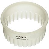 White, Exoglass Carnation Pastry / Cookie Cutter, 3.12"