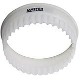 White, Exoglass Carnation Pastry / Cookie Cutter, 4.37"