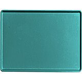 Teal, 15" x 20" Healthcare Food Trays, Low Profile, 12/PK