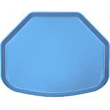 Horizon Blue, 15" x 20" Trapezoid Food Trays, Fiberglass, 12/PK