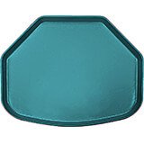 Slate Blue, 15" x 20" Trapezoid Food Trays, Fiberglass, 12/PK
