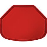 Cambro Red, 15" x 20" Trapezoid Food Trays, Fiberglass, 12/PK