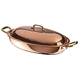Copper Oval Roasting Pan