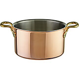 Copper Sauce Pot, Tri-ply with Stainless Steel Interior 10-3/8 Qt