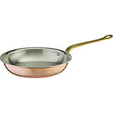 Copper Frying Pan, Tri-ply with Stainless Steel Interior 10"