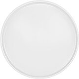 White, 19-1/2" Low Profile Round Serving Tray, Fiberglass, 12/PK