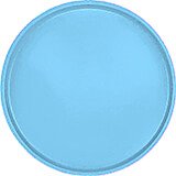 Robin Egg Blue, 19-1/2" Low Profile Round Serving Tray, Fiberglass, 12/PK