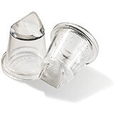 Clear, Polycarbonate Icing Tips, Straight Rose Shape, 2/PK