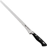 Black, Forged Carbon Steel Ham Slicing Knife, 11.88"