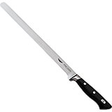 Black, Forged Carbon Steel Salmon Slicing Knife, 11.88"