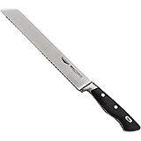 Black, Forged Carbon Steel Bread Knife, 7.88"