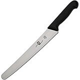 Black, Exoglass Bread Knife, Serrated Knife, 9.75"